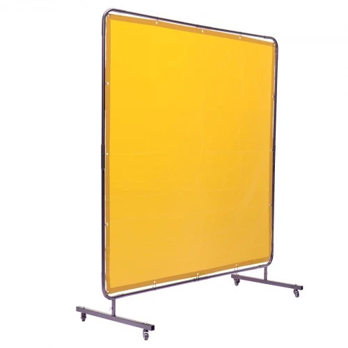 VEVOR Suvirinimo užuolaida su rėmu XU-2309, 180 x 180 cm, geltona