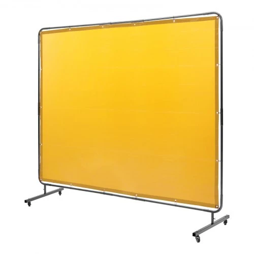 VEVOR Suvirinimo užuolaida su rėmu XU-2312, 244 x 183 cm, geltona