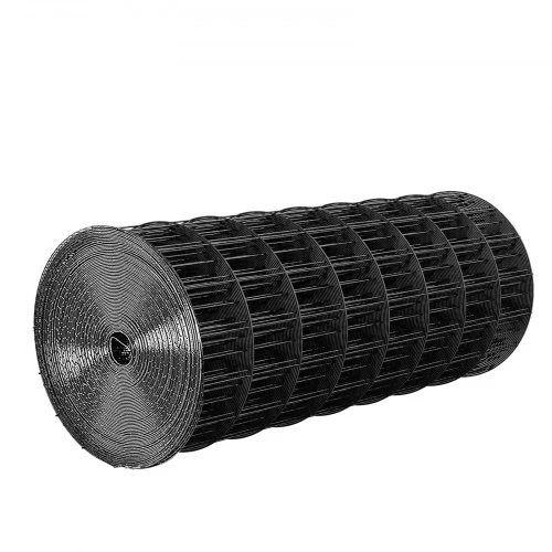 VEVOR Suvirinto vielos tinklo ritinys, juodas, 61 cm x 7,62 m, 5 x 8 cm akutės