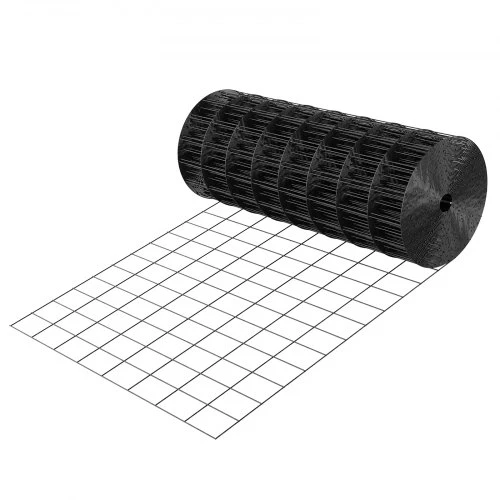 VEVOR Suvirinto vielos tinklo ritinys, juodas, 61 cm x 7,62 m, 5 x 8 cm akutės