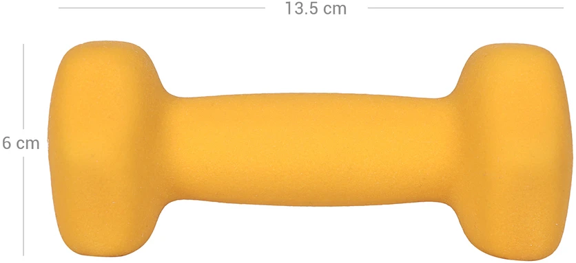 Koduva Svarmenų rinkinys, 2 vnt., po 1kg, geltonas, ketus su vinilo danga