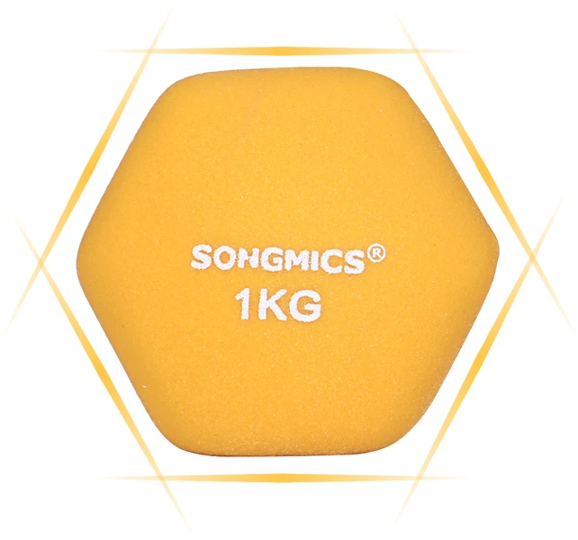 Koduva Svarmenų rinkinys, 2 vnt., po 1kg, geltonas, ketus su vinilo danga