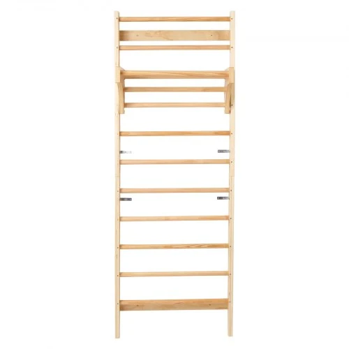 VEVOR Švediška sienelė su prisitraukimų skersiniu, mediena, iki 100 kg, 117 x 39 x 18 cm