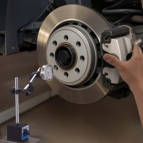 Koduva Svirtinis indikatorius VEVOR su dvigubo strypo magnetiniu stovu ir dėklu, 0,03 mm, 0-25,4 mm