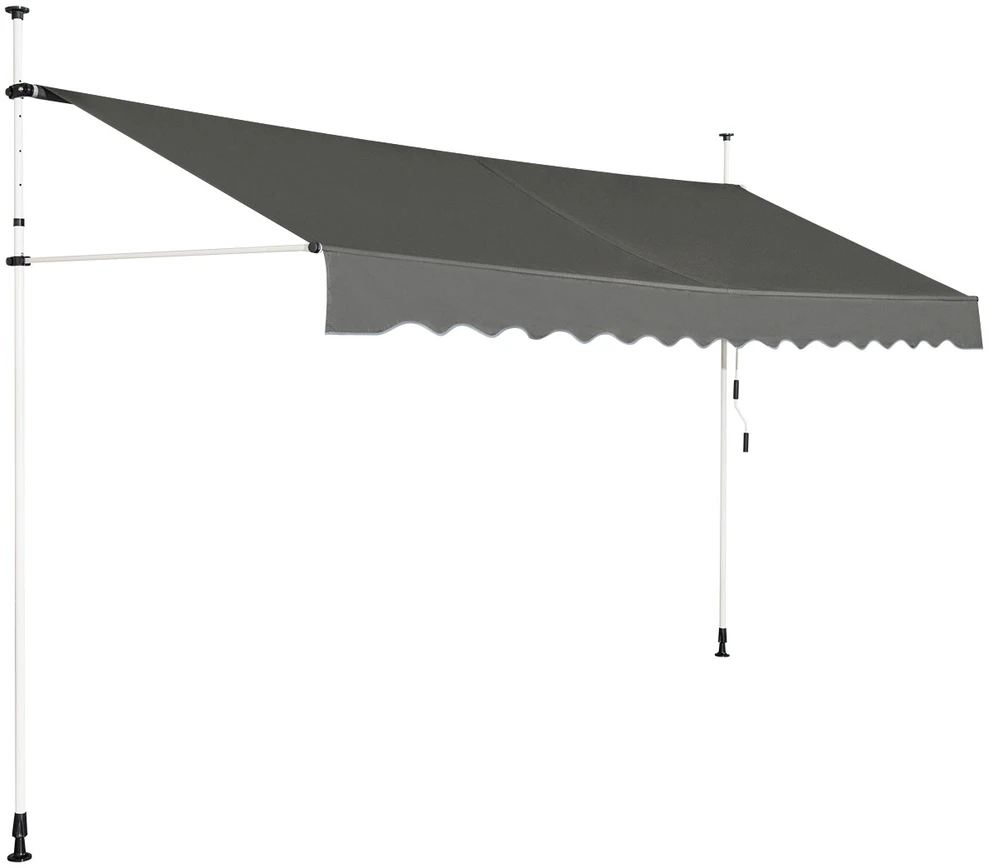 Promotion Teleskopinis balkono markizė 395x120cm pilka