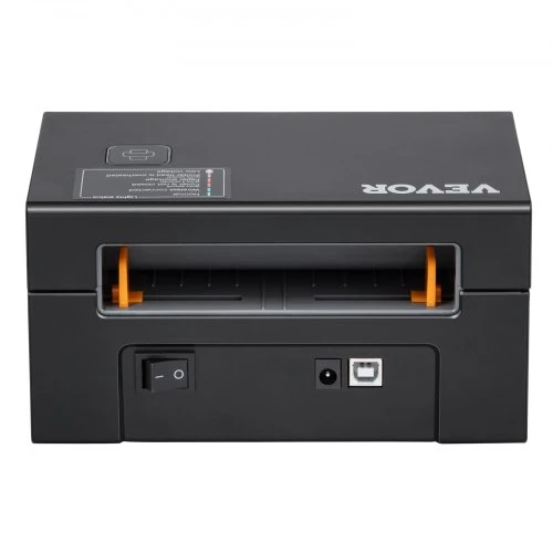 Koduva Terminis etikečių spausdintuvas VEVOR, 300 dpi, Bluetooth/USB, juodas, 18 x 11 x 9 cm