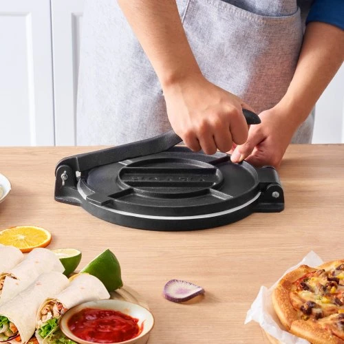 VEVOR Tortilijų presas HES250, 25 cm, ketaus, sidabrinis