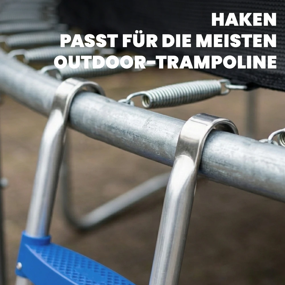 Aosom Trampolino kopėčios, 2 pakopos, mėlyna, 97 x 32 x 7 cm, iki 150 kg