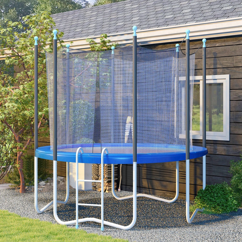 Aosom Trampolino krašto uždangalas, Ø366 x 30 cm, mėlynas