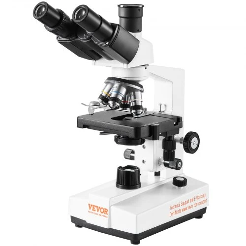 Koduva Trinokuliarinis laboratorinis mikroskopas VEVOR XSP-36TV, 40X-2500X, su LED apšvietimu
