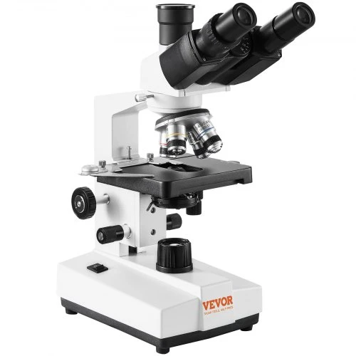 Koduva Trinokuliarinis laboratorinis mikroskopas VEVOR XSP-36TV, 40X-2500X, su LED apšvietimu