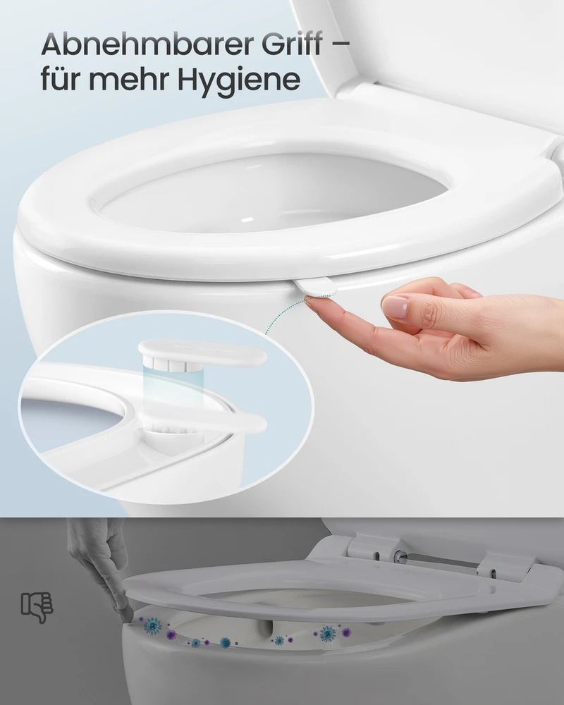 Koduva Tualeto sėdynė O formos, balta, iš PP plastiko, 44,3 x 36,8 cm, su lėtu nuleidimu