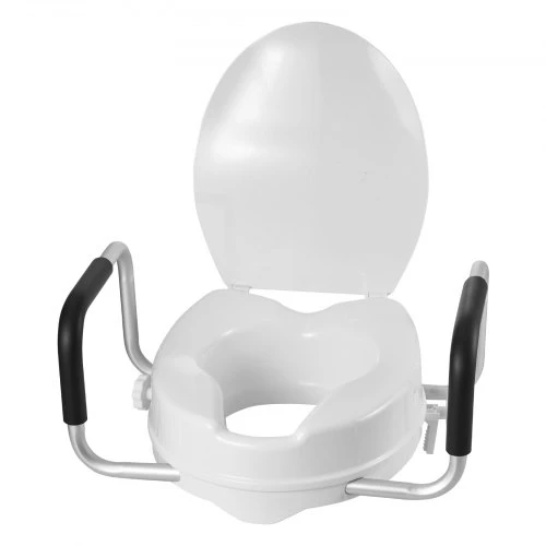 VEVOR Tualeto sėdynės paaukštinimas su porankiais SC7060D-4A, 136,1kg, 10,16 cm