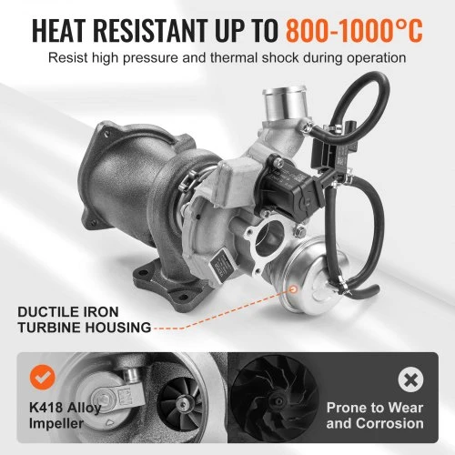 VEVOR Turbo kompresorius GT1446S, su tarpine, 330 x 270 x 195 mm
