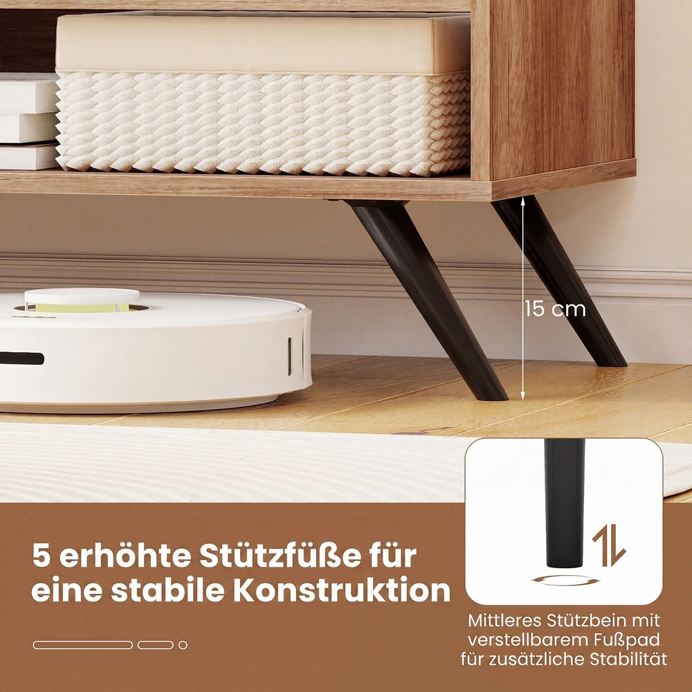 Promotion TV staliukas televizoriams iki 55 colių, ąžuolo spalvos