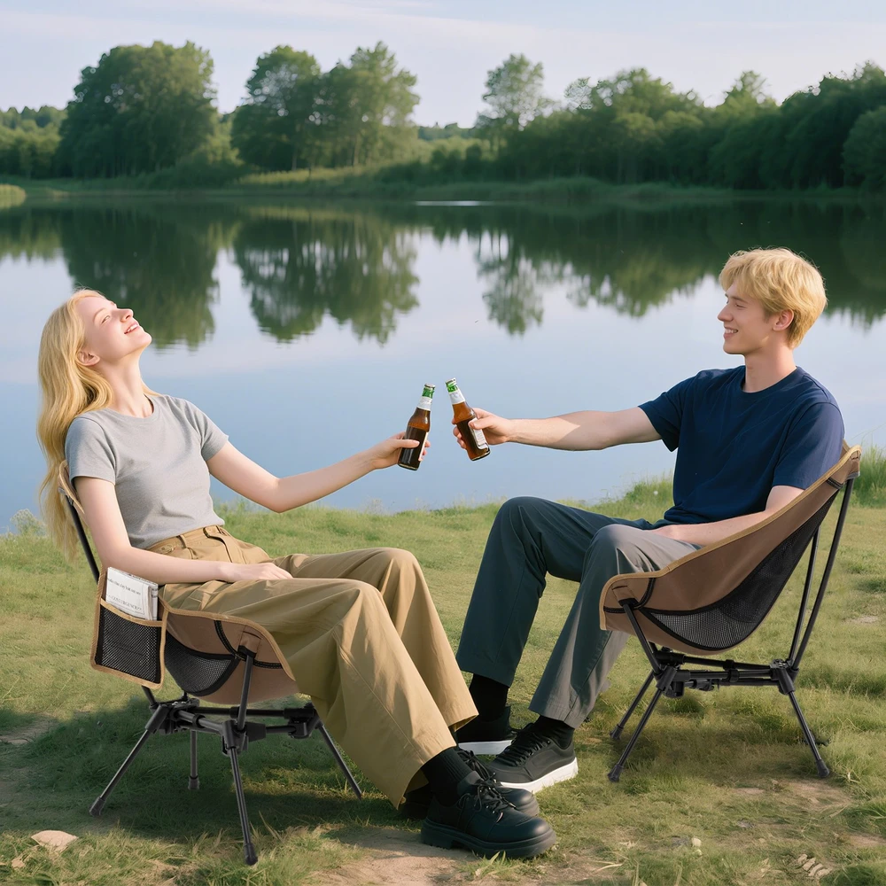 Koduva Ultra Lengva Sulankstoma Kempingo Kėdė Kavos Spalva
