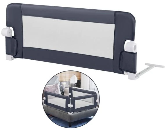 Promotion Vaikiška lovelės apsauga 105x40x42 cm tamsiai pilka