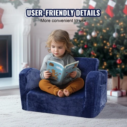 VEVOR Vaikiška sofa FL-XY-2, mėlyna, 104 x 58 x 32 cm