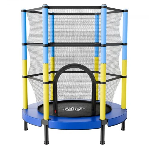 VEVOR Vaikiškas batutas su apsauginiu tinklu, 142 cm, iki 60 kg