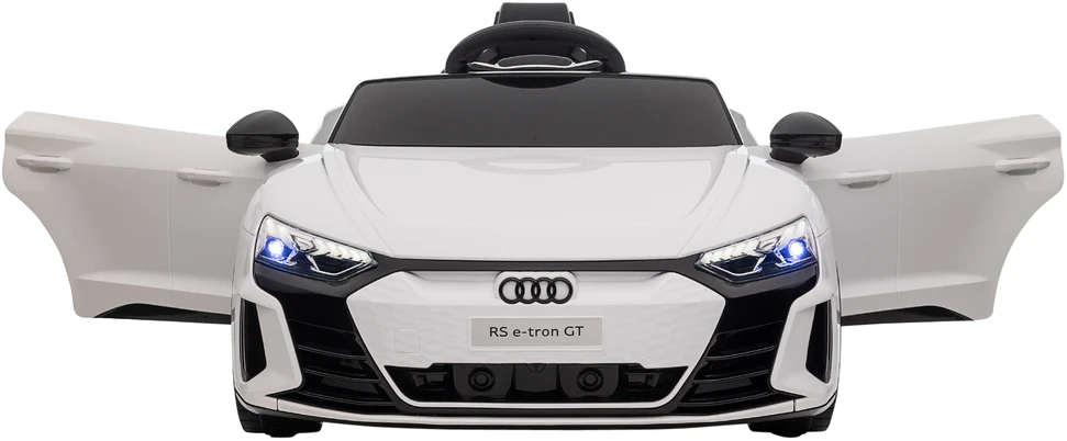Aosom Vaikiškas elektrinis automobilis Audi RS e-tron GT, baltas, 103 x 58 x 41 cm