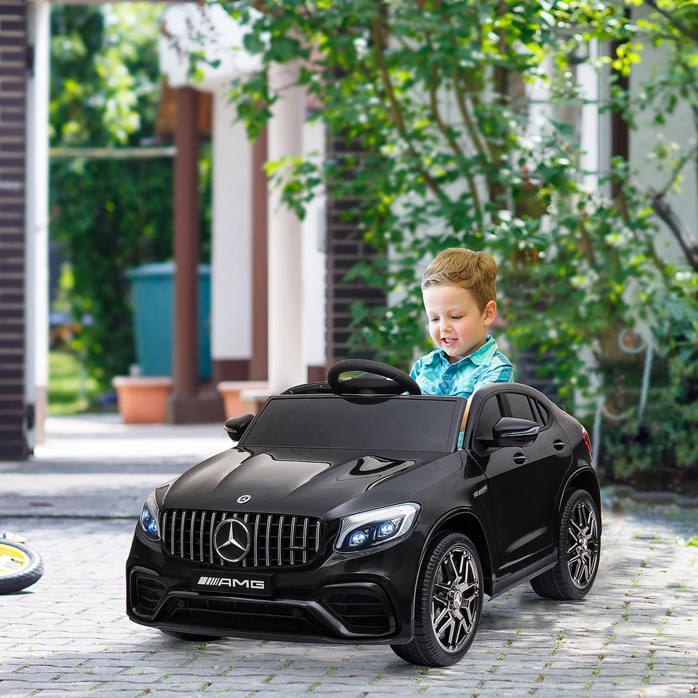Aosom Vaikiškas elektrinis automobilis Mercedes-Benz AMG GLC63S COUPE, 12 V, juodas, 115 x 70 x 55 cm