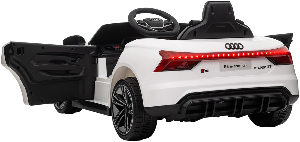 Aosom Vaikiškas elektrinis automobilis Audi RS e-tron GT, baltas, 103 x 58 x 41 cm