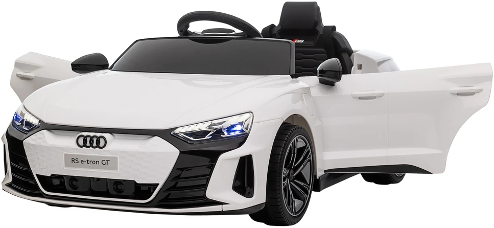 Aosom Vaikiškas elektrinis automobilis Audi RS e-tron GT, baltas, 103 x 58 x 41 cm