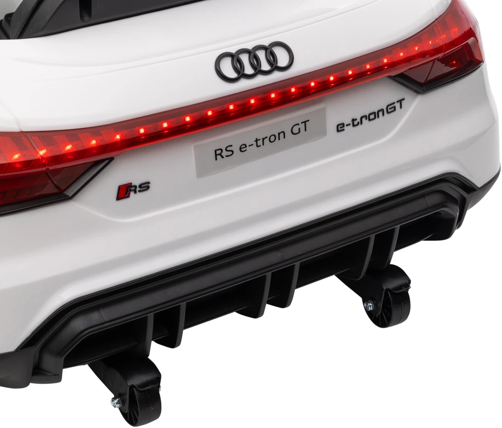 Aosom Vaikiškas elektrinis automobilis Audi RS e-tron GT, baltas, 103 x 58 x 41 cm