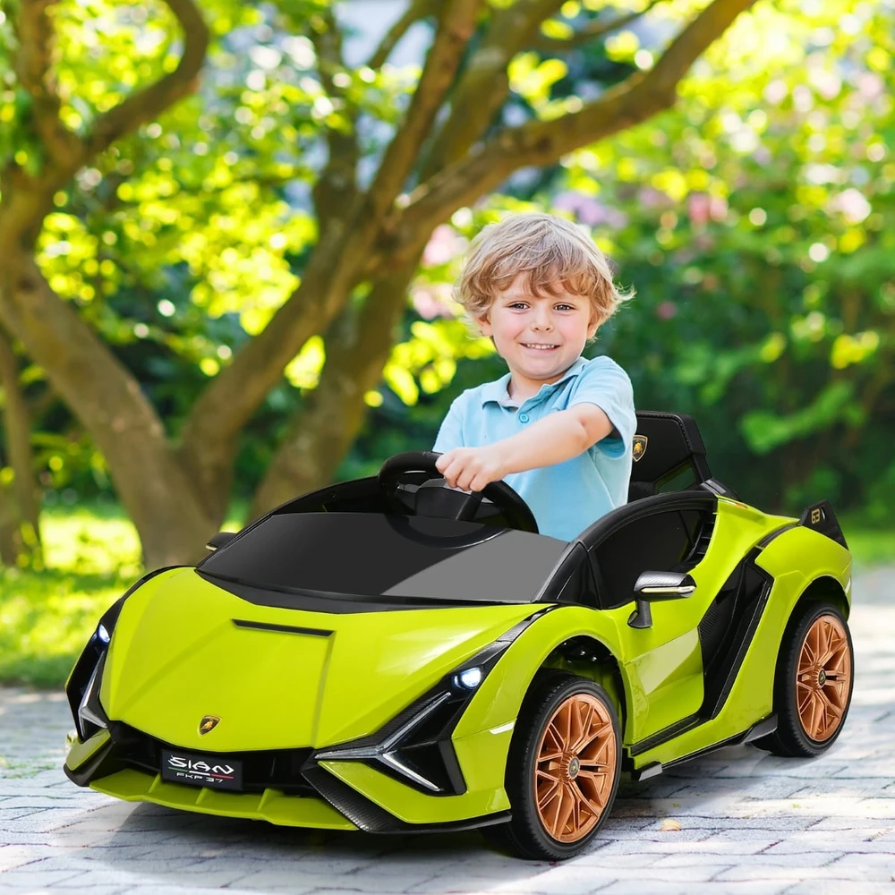Promotion Vaikiškas elektrinis Lamborghini 12V žalias