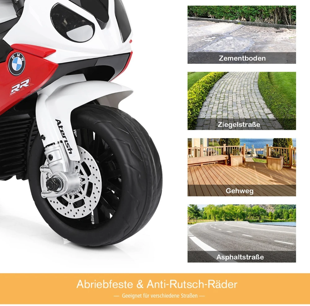 Promotion Vaikiškas elektrinis motociklas 6V raudonas spalvos