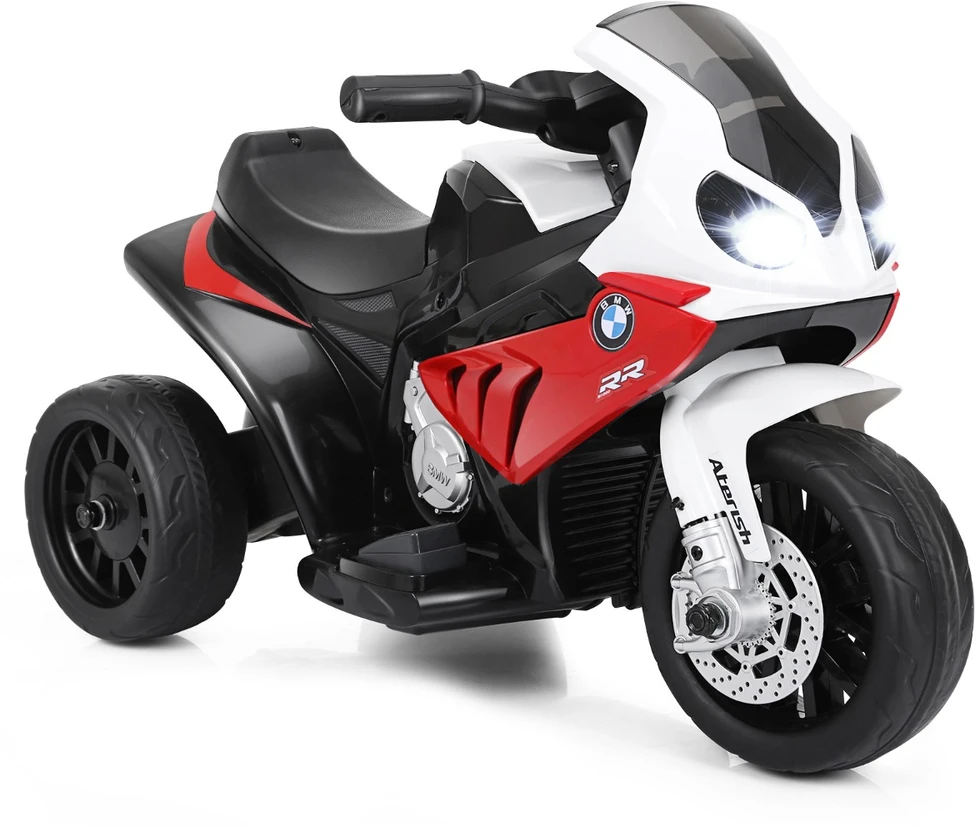 Promotion Vaikiškas elektrinis motociklas 6V raudonas spalvos