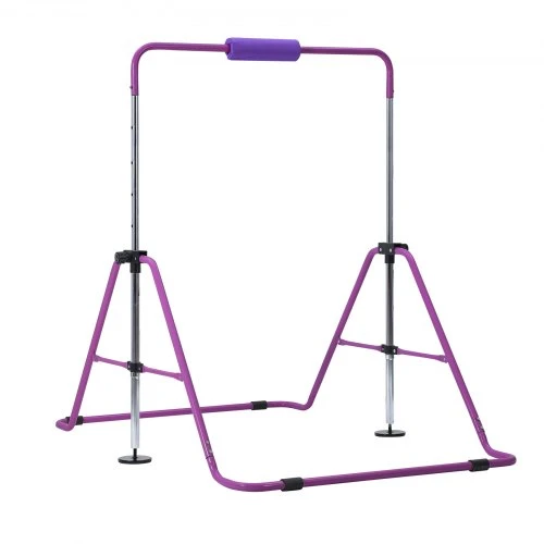 VEVOR Vaikiškas gimnastikos skersinis QT1892C, sulankstomas, reguliuojamo aukščio, 63,5kg, violetinis