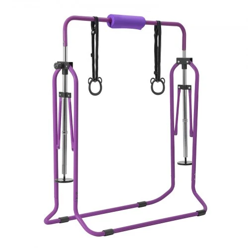 VEVOR Vaikiškas gimnastikos skersinis QT1892C, sulankstomas, reguliuojamo aukščio, 63,5kg, violetinis