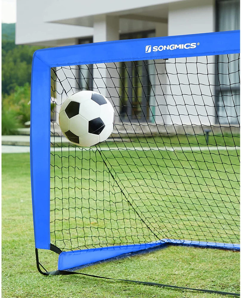 Koduva Vaikiški futbolo vartai, 2 vnt. rinkinys, iššokantys, mėlyni, 90 x 120 x 90 cm