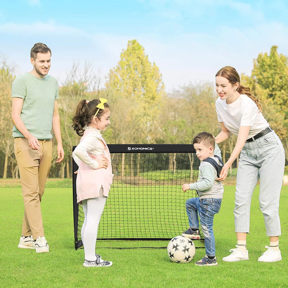 Koduva Vaikiški futbolo vartai, 2 vnt. rinkinys, 120 x 80 x 80 cm, juodi