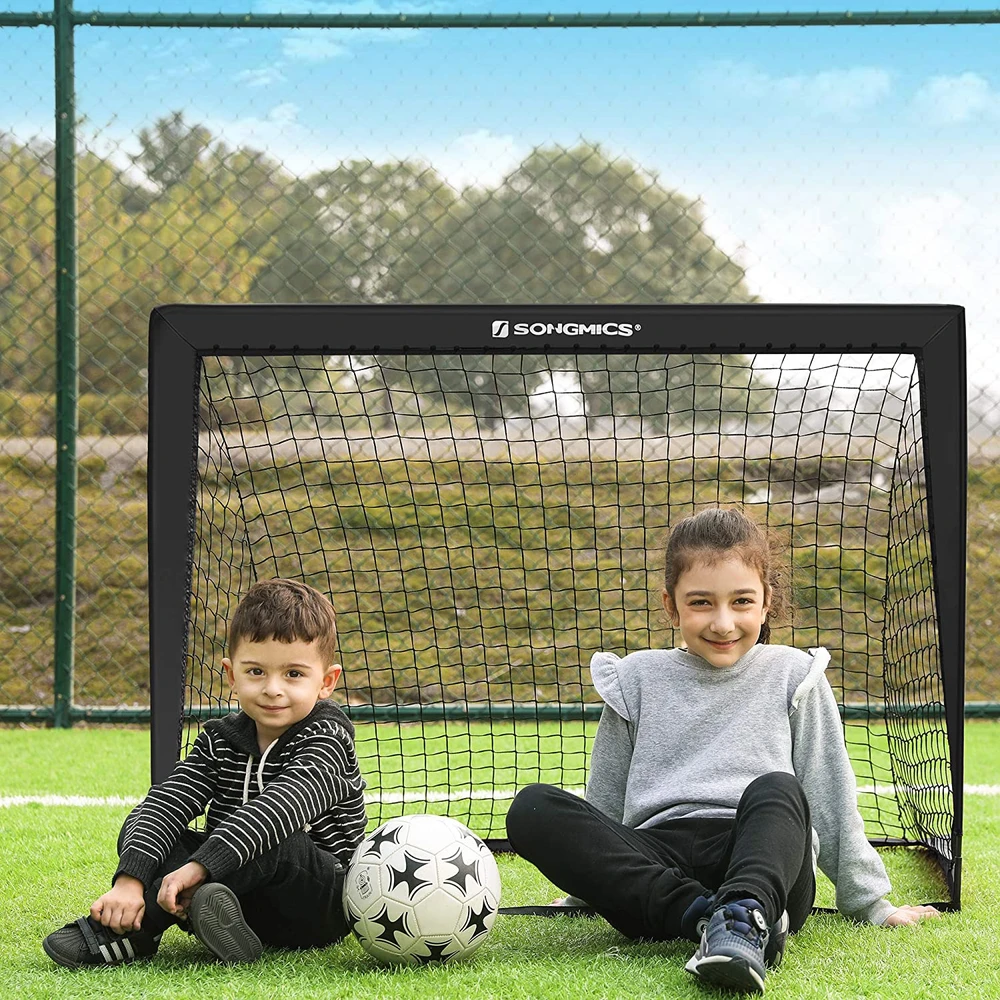 Koduva Vaikiški futbolo vartai, 2 vnt. rinkinys, 120 x 80 x 80 cm, juodi