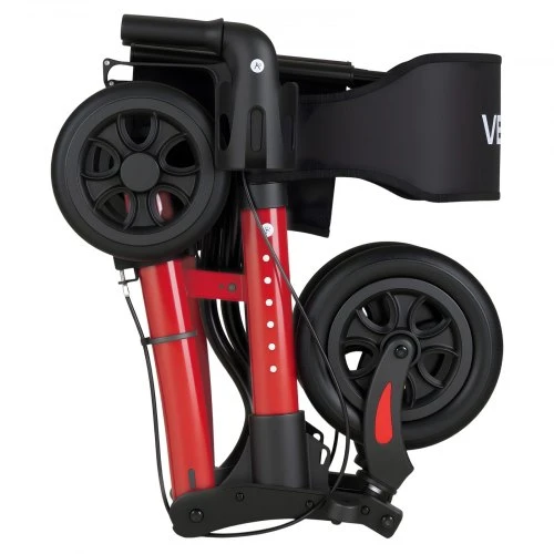 VEVOR Vaikštynė-rollatorius senjorams HFK-9202E su sėdyne, aliuminis, 72 x 72 x 84-97 cm, iki 136 kg