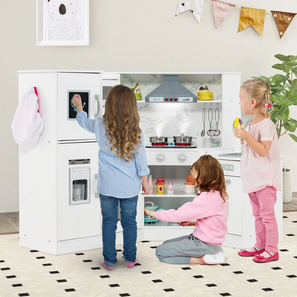 Promotion Vaikų kampinė žaidimų virtuvė balta