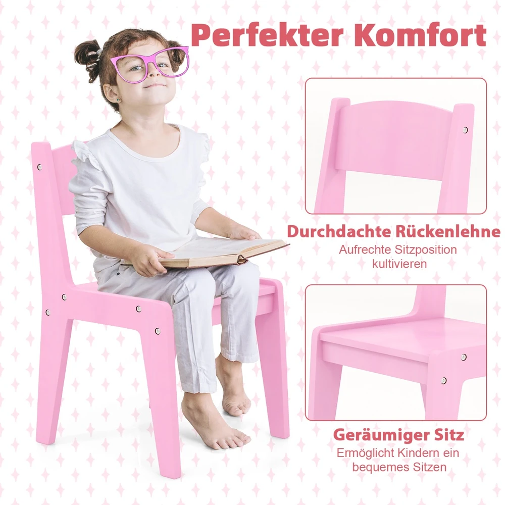 Promotion Vaikų kosmetinis staliukas su LED apšvietimu rožinis