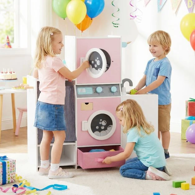 Promotion Vaikų skalbimo mašinos žaislų rinkinys rožinis