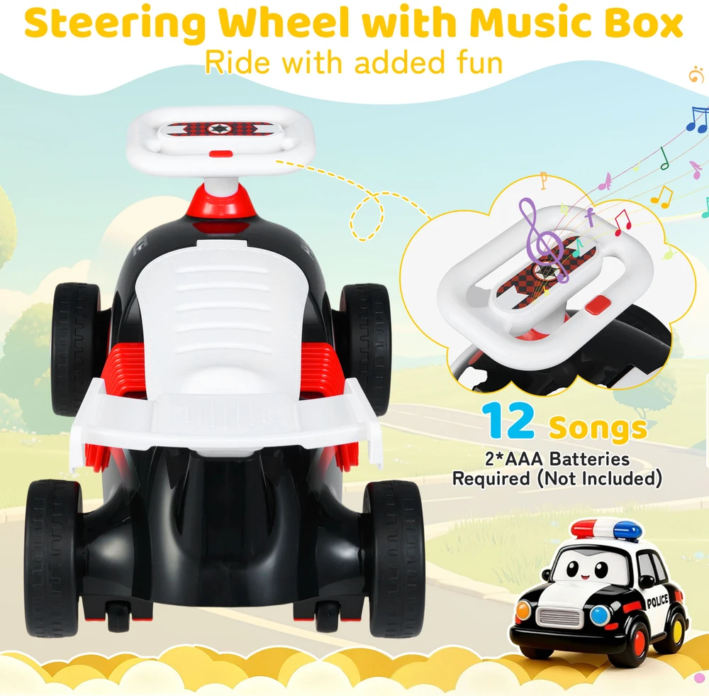 Promotion Vaikų stumdomas automobilis su muzika ir sparnais