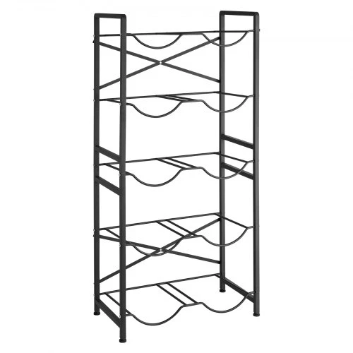 Koduva Vandens talpų laikiklis VEVOR, 5 pakopų, 2 eilės, 10 butelių, juodas, 78 x 40 x 17 cm