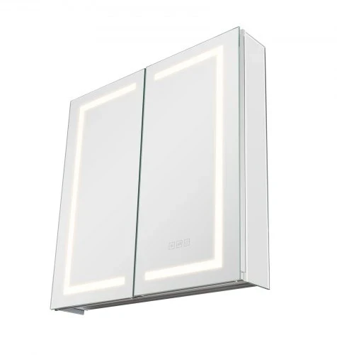 Koduva Veidrodinė vonios spintelė su LED VEVOR CAD-304, 65 x 65 cm, montuojama į sieną arba ant sienos