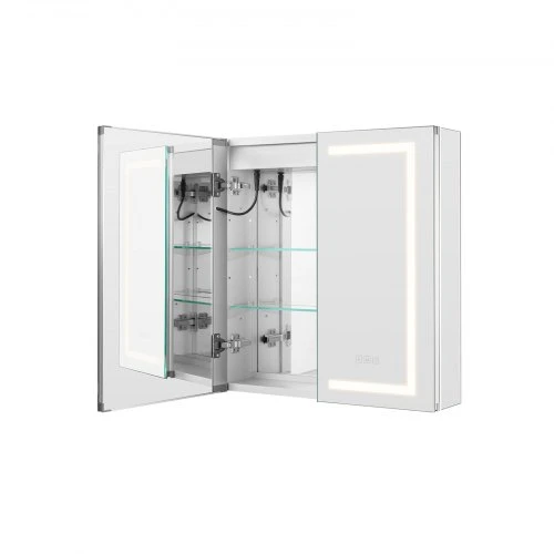 Koduva Veidrodinė vonios spintelė su LED VEVOR CAD-304, 65 x 65 cm, montuojama į sieną arba ant sienos