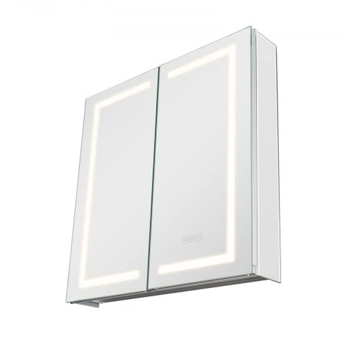 VEVOR Veidrodinė vonios spintelė su LED CAD-304, 65 x 65 cm, montuojama į sieną arba ant sienos