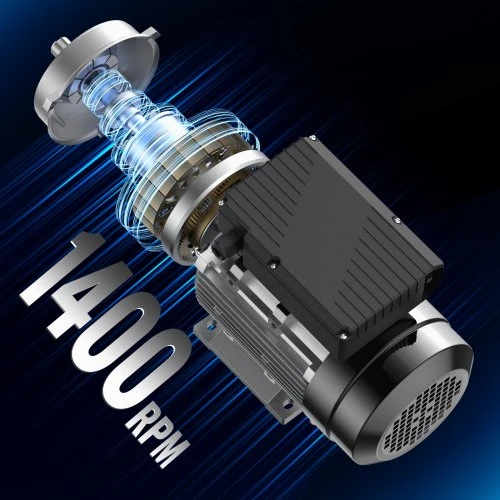 Koduva VEVOR 0,55 kW elektrinis variklis 1400 aps./min., AC 220~240 V, 4,5 A, 80, B34 rėmas, 19 mm rievėtas velenas