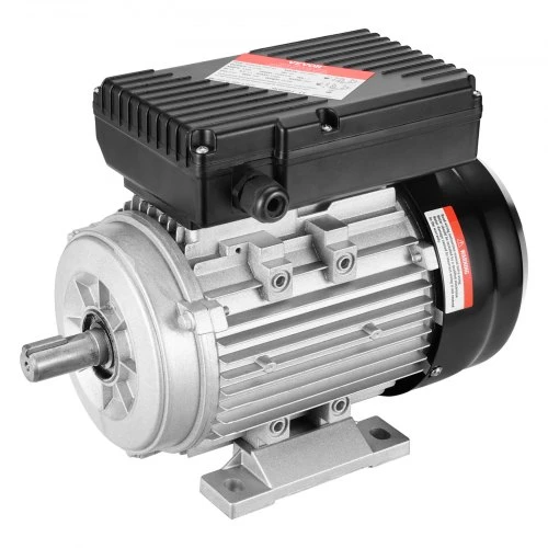VEVOR 0,75 kW elektrinis variklis 1400 aps./min, AC 220–240 V, 80 rėmas, B3, 19 mm velenas