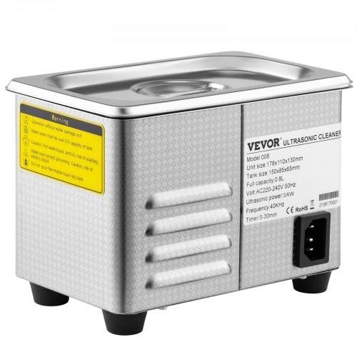 VEVOR 0.8L ultragarsinis valiklis, 35 W, nerūdijantis plienas