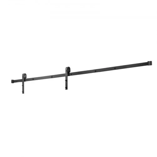 VEVOR 10 FT slankiojančių tvarto durų furnitūros komplektas, 330 lb, juodas