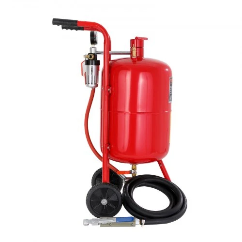 Koduva VEVOR 10 gal / 40 l smėliavimo aparatas su vožtuvu, slėgio matuokliu, keraminiu antgaliu ir 2,5 m žarna
